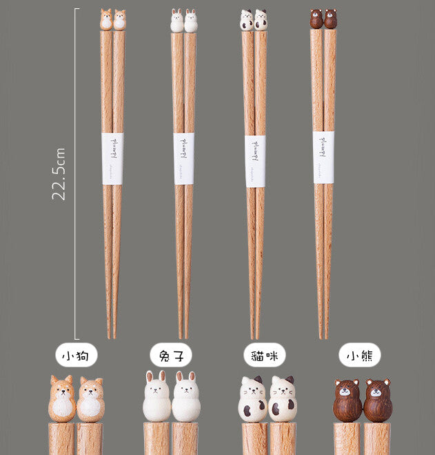 *現貨 [GRAPPORT] 日本製 Plumpy立體小可愛（4款）天然木筷子