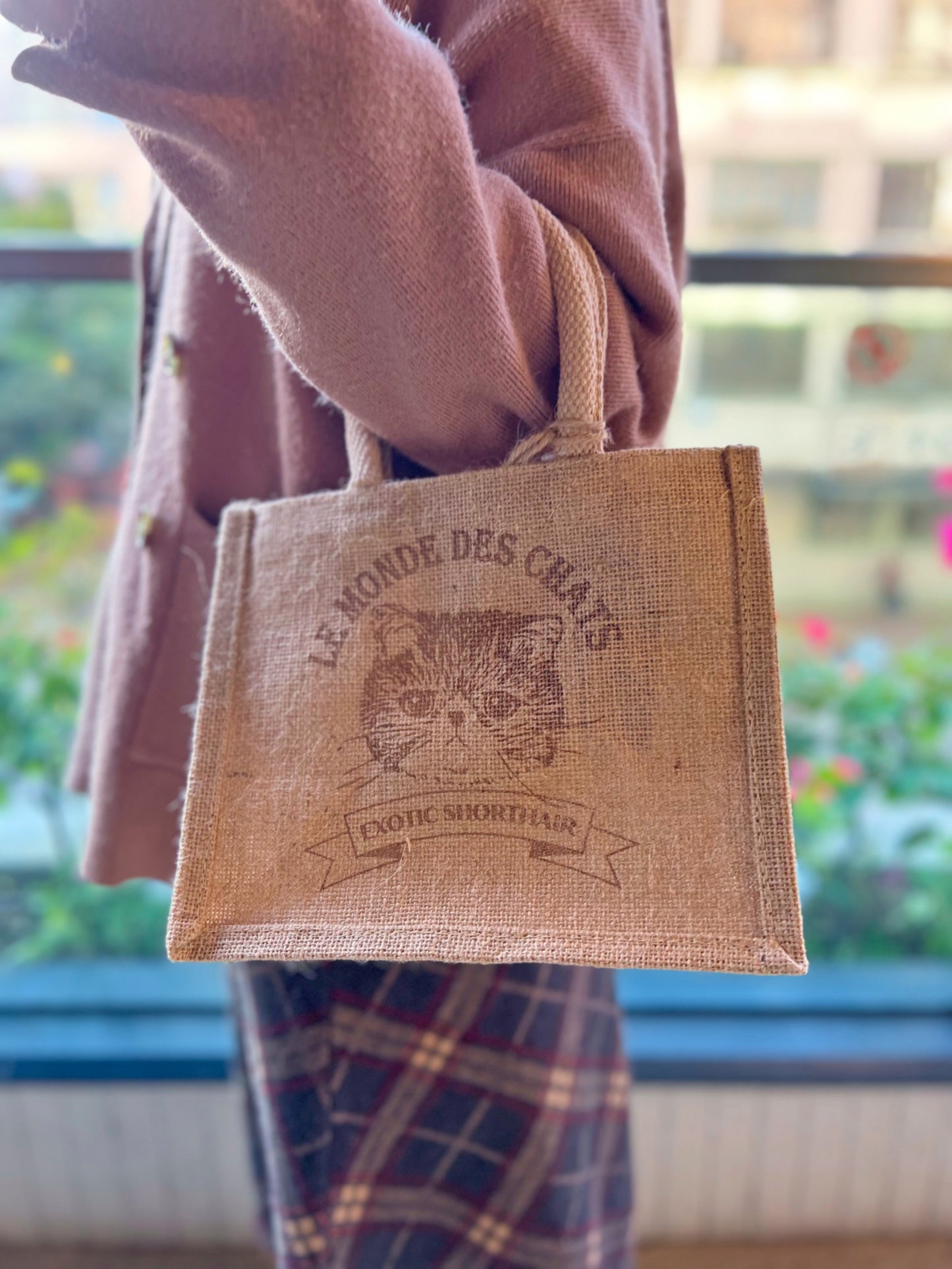 *現貨 [JUNKADO] 日本直送 貓咪黃麻手提袋 (2 Size)